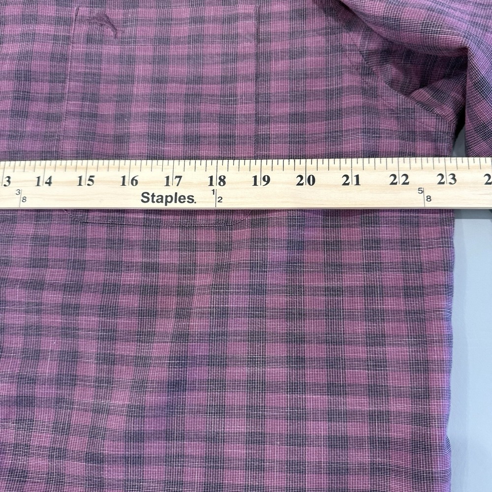 Tommy Bahama The Newport Coast‎ Shirt Men's Large Purple Black Check Long Sleeve - Picture 6 of 9